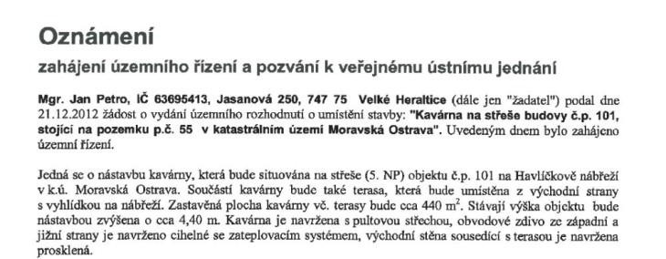 kavarna na strese havlickovo nabrezi