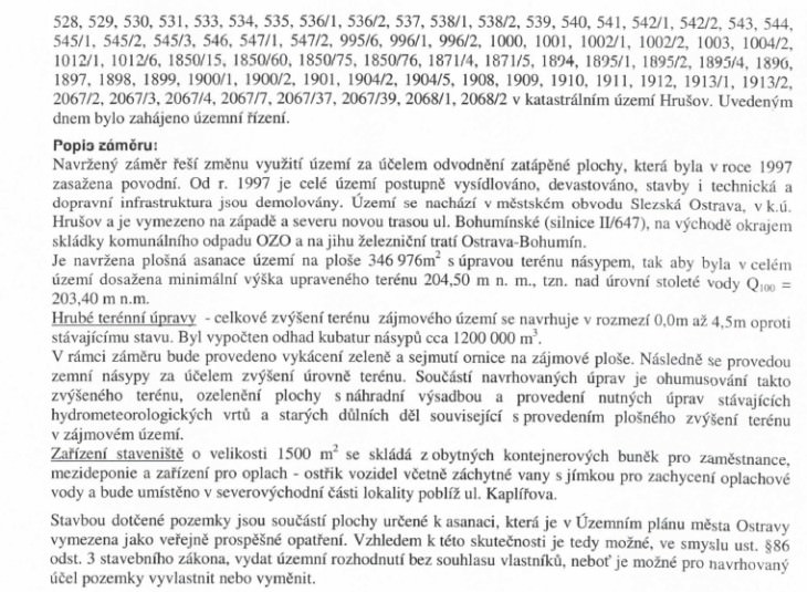 gravitacni odvodneni hrusova