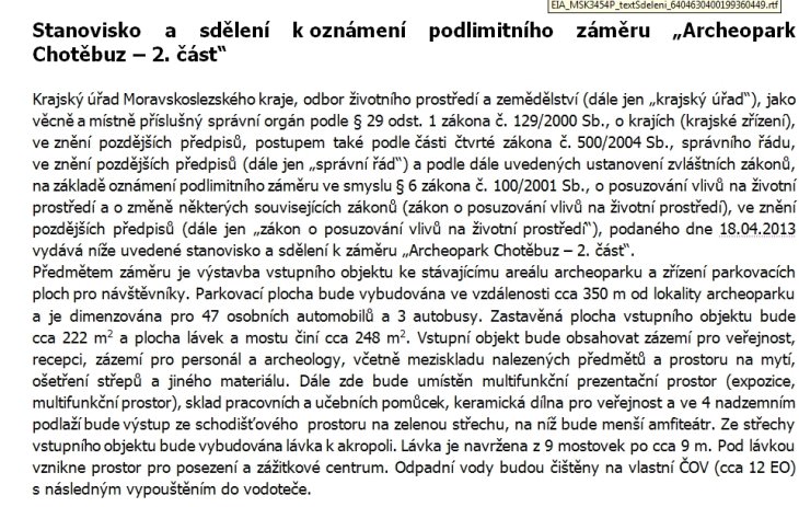 archeopark chitebuz