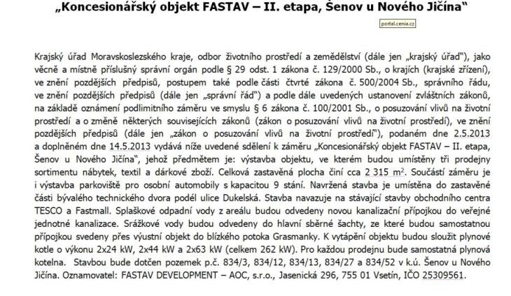 nakupni park novy jicin