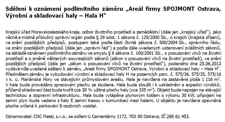 spojmont ostrava