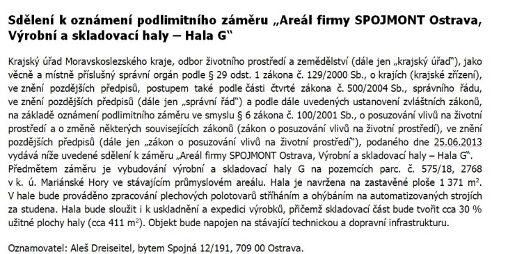 spojmont ostrava