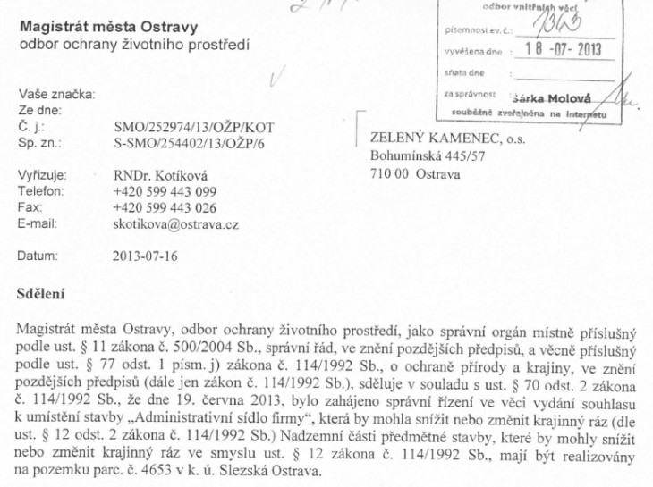 sidlo firmy slezska ostrava