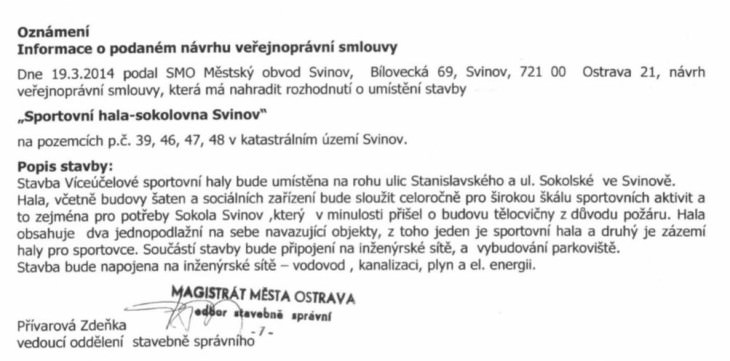 sportovni hala svinov