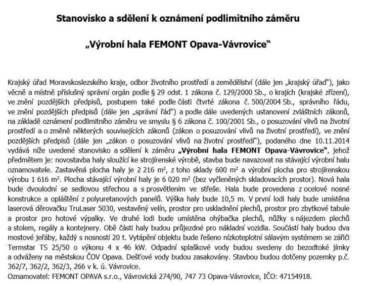femont opava