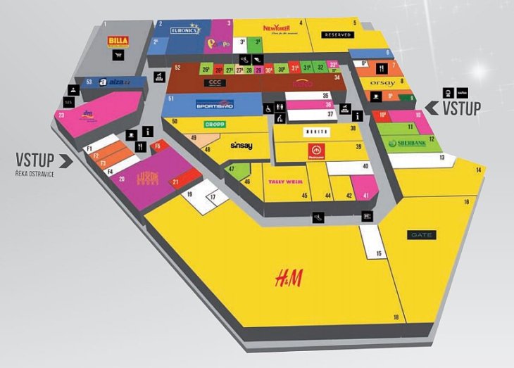 mapa-obchodni-centrum-fryda-frydek-mistek