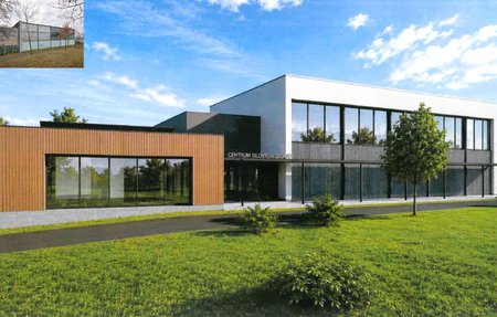 vizualizace sportovního centra v bohumíně