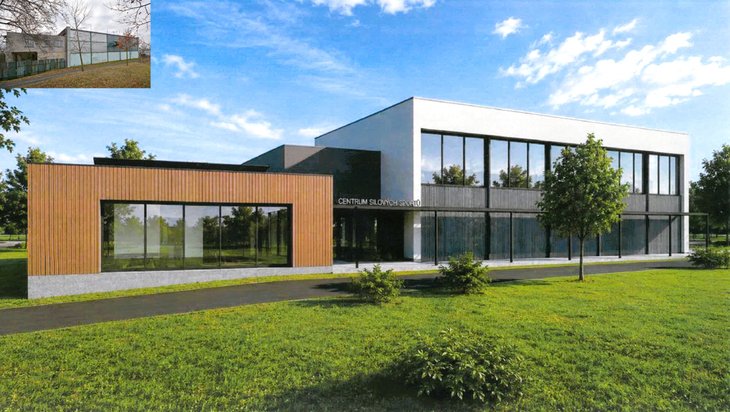 vizualizace sportovního centra v bohumíně