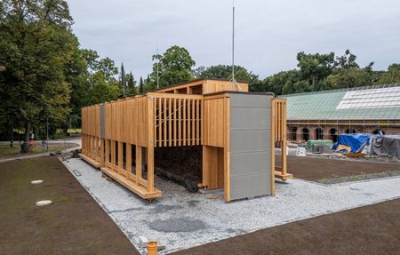 novostavba inhalatoria v areálu zámeckých koníren v Karviné