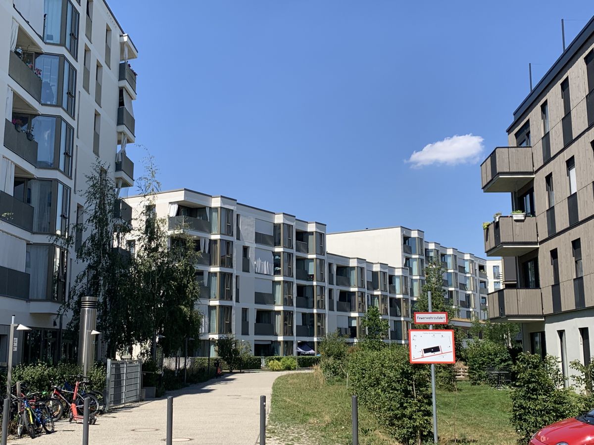 Nová čtvrť v Mnichově, části Freiham.