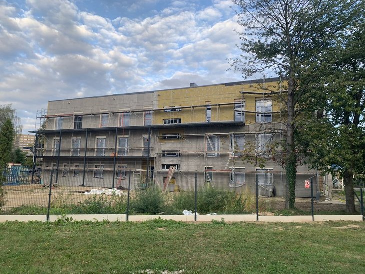fotografie novostavby dětského centra domeček v Ostravě-Zábřehu