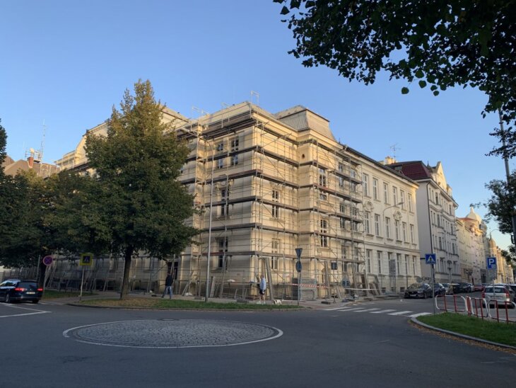 Rekonstrukce objektu Ostravské univerzity na ulici 30.dubna v centru Ostravy.
