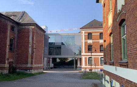 Spojovací krček na ulici Masná Ostrava.