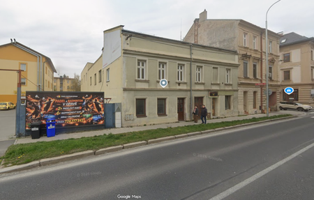 Stávající stav objektu na Nákladní ulici v Opavě.